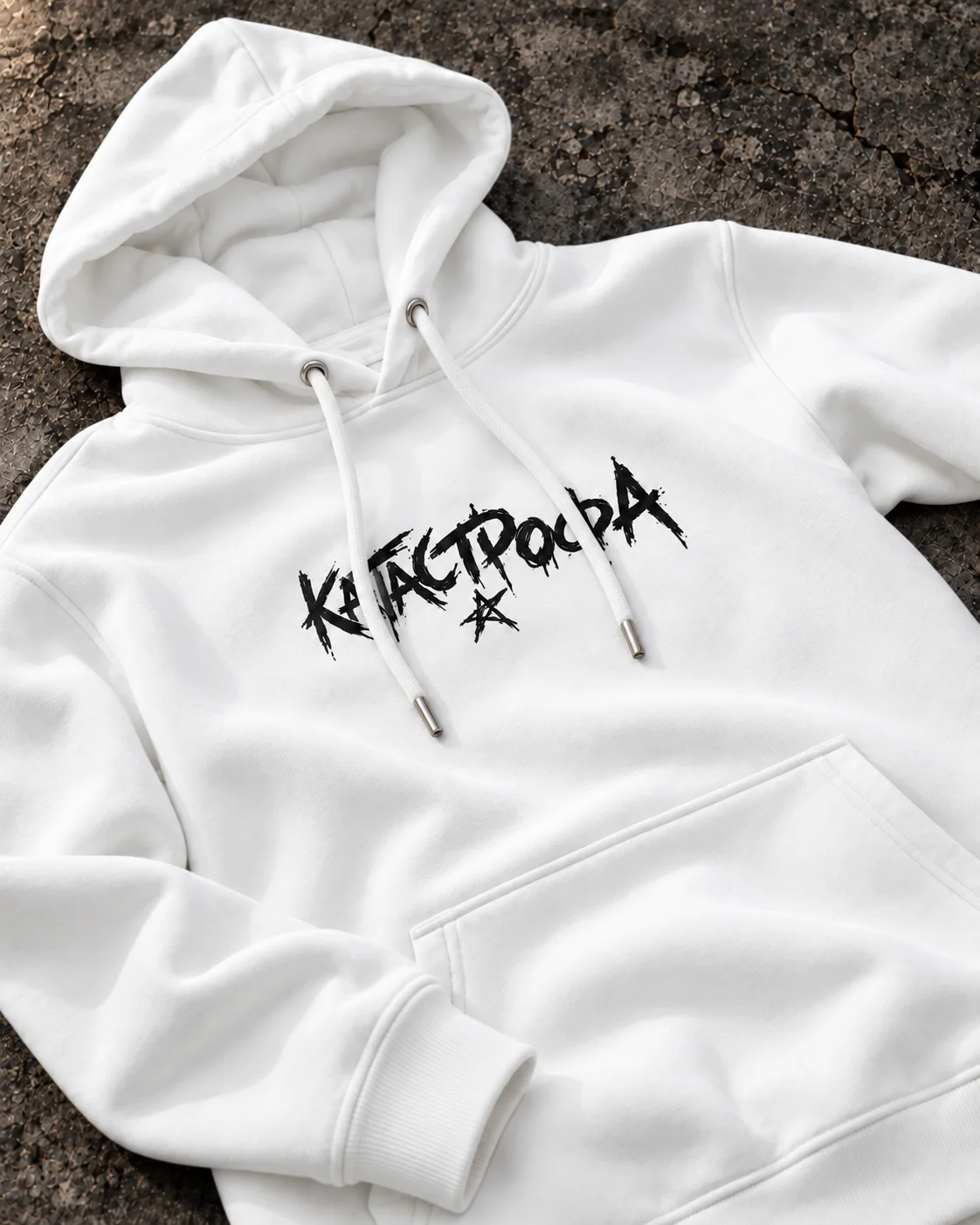 Duks sa kapuljačom - Krem beli